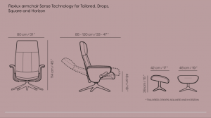 FlexluxSense Tailored Chair - Leather Amber Brown [8]