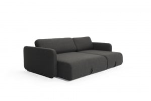 Vogan Lounger Sofa Bed Innovation Living 120x200cm  (Reversible) 577 Kenya Dark Grey [8]