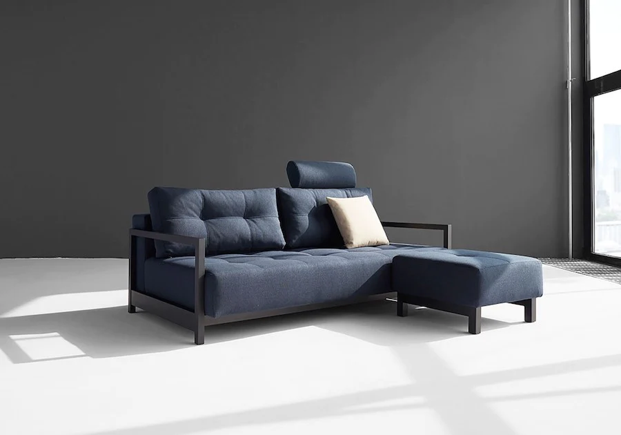 Innovation Living - Bifrost Deluxe Excess Lounger Sofa Bed with Arms and Ottoman Innovation Living