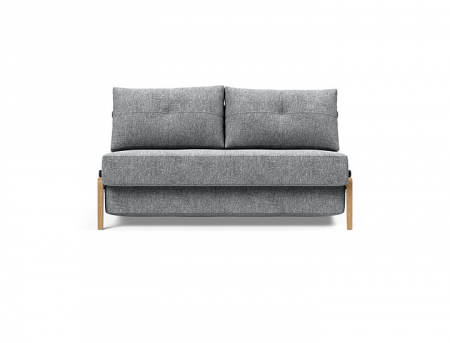 Cubed Wood Sofa Bed with legs lacquered oak Innovation Living [1]