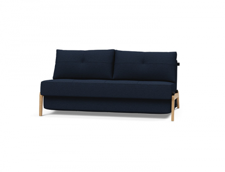 Cubed Wood Sofa Bed with legs lacquered oak Innovation Living [1]