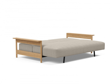 Canapea extensibila Malloy Wood cu brațe stejar lăcuit, Innovation Living Danemarca. Design [7]