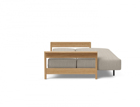 Canapea extensibila Malloy Wood cu brațe stejar lăcuit, Innovation Living Danemarca. Design [5]