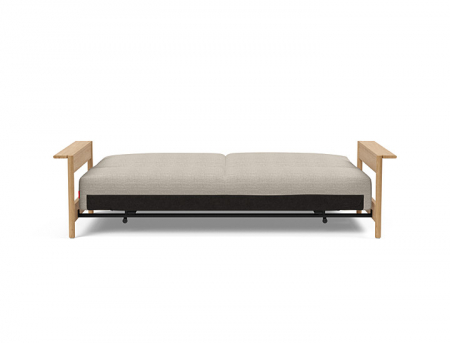 Canapea extensibila Malloy Wood cu brațe stejar lăcuit, Innovation Living Danemarca. Design [6]
