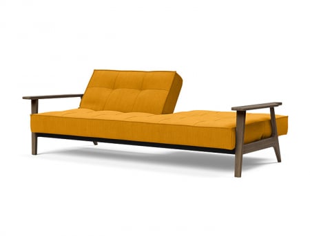 Splitback Frej Sofa Bed With Smoked Oak Arm Rest Innovation Living [1]