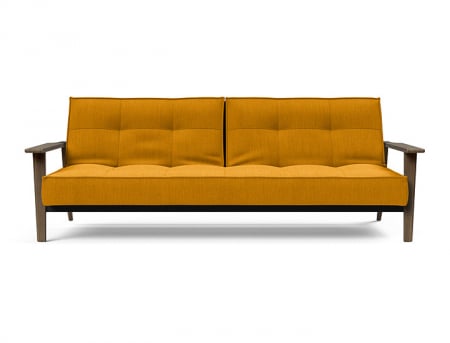 Splitback Frej Sofa Bed With Smoked Oak Arm Rest Innovation Living [3]