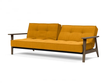 Splitback Frej Sofa Bed With Smoked Oak Arm Rest Innovation Living [4]