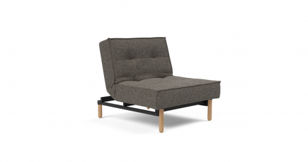 Innovation Living - Fotoliu Extensibil Splitback Stem cu picioare Stejar Natur Innovation Living