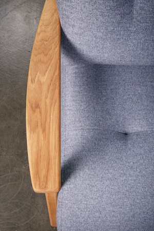 Arona Chair 83x75x80cm solid wood structura with fabric upholstery Group 1 Firenze 0152 Cashmere Blue [4]