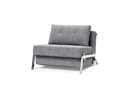 Cubed Chrome Chair with legs in chromed steel Innovation Living [2]