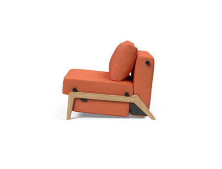 Cubed Wood Chair with legs in lacquered oak Innovation Living [2]