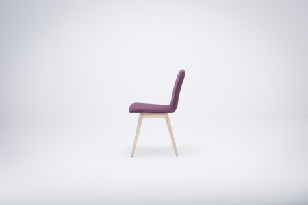 Ena chair with solid oak feet and seat+backrest upholstered with fabric Main Line Flex Gazzda [6]