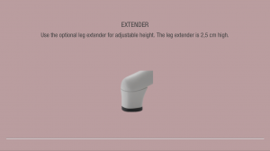 Fotoliu Flexlux Sense Square- piele Off White [8]