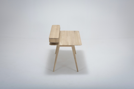 Birou Stafa – cu raft Stejar Masiv Gazzda 140x80x94cm [6]