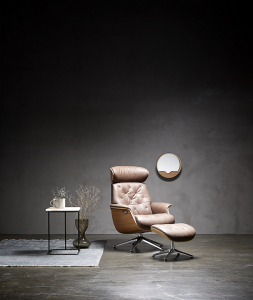 Fotolii extensibile - Fotoliu Volden Ease Flexlux- cochilie furnir