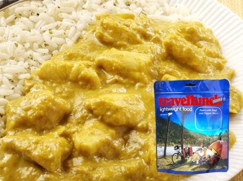 Aliment instant Travellunch Chicken Korma Curry with Rice 50234 250g [1]