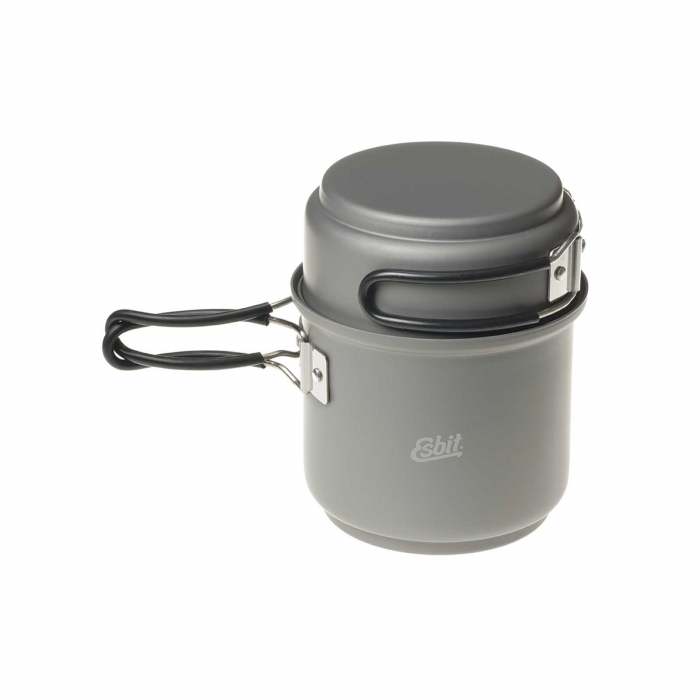 Arzator spirt lichid/solid cu set de vase aluminiu Esbit CS985HA, 0.43kg, 985ml+470ml [5]