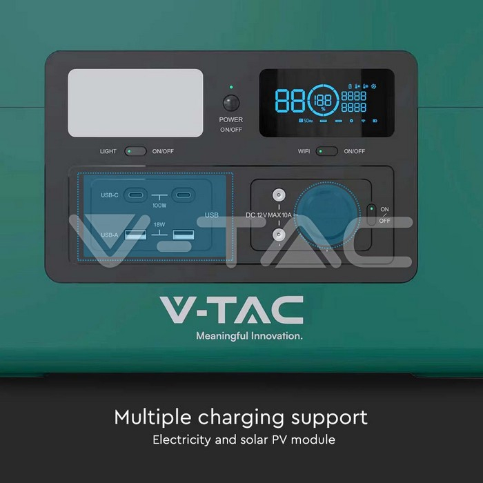 Baterie portabila V-Tac 11627, 1200W, 1024 Wh [11]