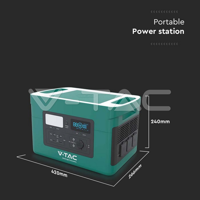 Baterie portabila V-Tac 11627, 1200W, 1024 Wh [16]