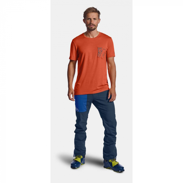 Bluza corp merino Ortovox Way To Powder cu maneca scurta [3]