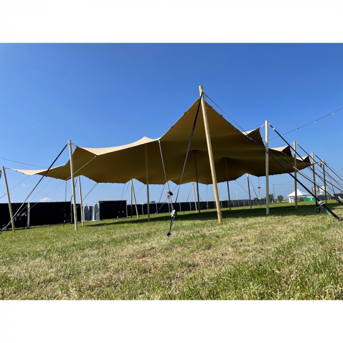 Cort stretch de evenimente tip safari African 6 m x 10 m, max  120 persoane, fabricat in EU [4]