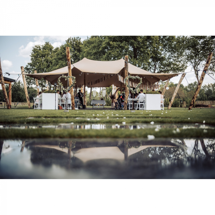 Cort stretch de evenimente tip safari African 15 m x 20  m, max 600 persoane, fabricat in EU [15]