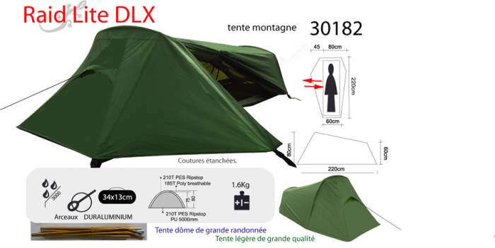 Cort Freetime Raid Lite DLX 1 persoana, verde [2]