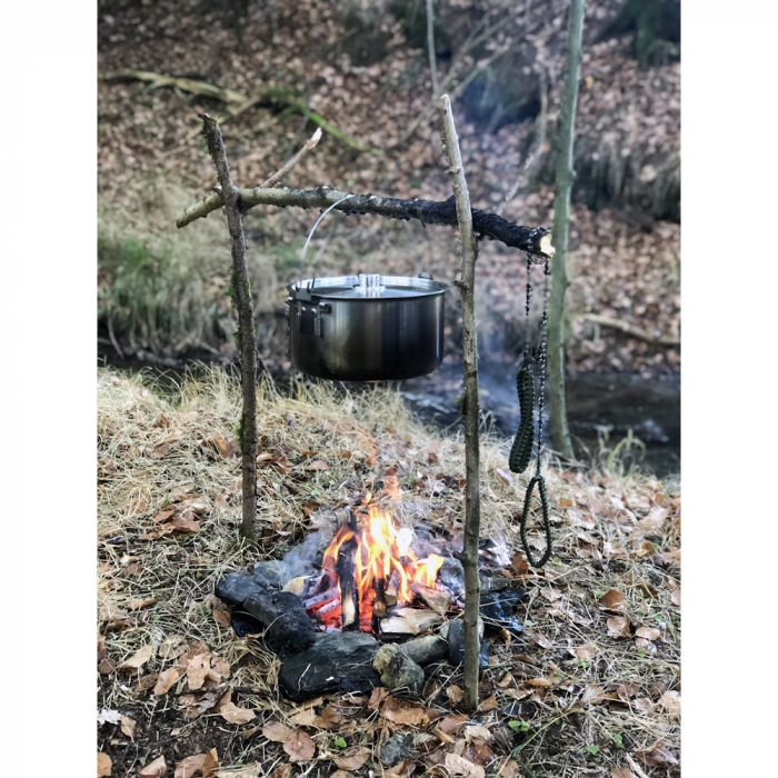 Ferastrau de buzunar Origin Outdoors cu lant, maner paracord [10]