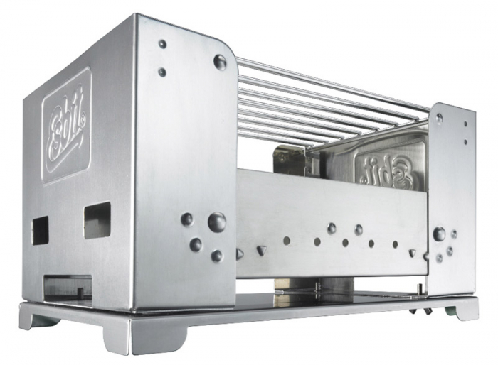 Gratar grill pliabil cu carbune Esbit BBQ300S, inox, 180x305x230mm [6]