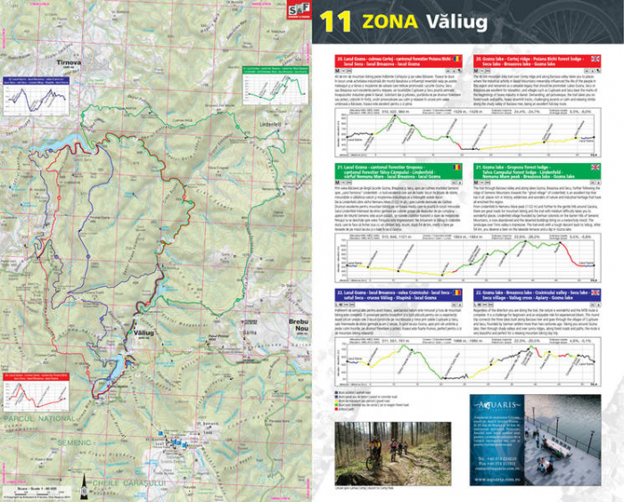 Harta Schubert &Franzke Trasee cicloturistice in muntii Banatului [2]