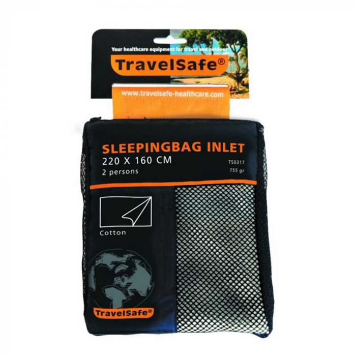 Lenjerie sac de dormit Travelsafe cotton blanket 2 persoane TS0317, 220x160cm, bumbac [3]