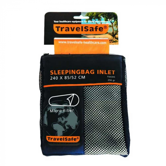 Lenjerie sac de dormit Travelsafe microfibre mummy TS0305, 240x85/52cm, microfibra, alb [4]