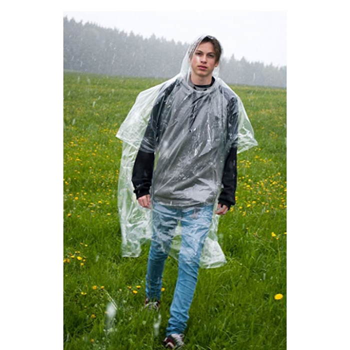 Poncho Basic Nature simplu transparent [2]