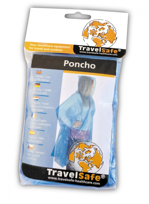 Poncho simplu Travelsafe TS0441, transparent, marime universala [2]