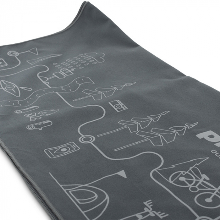 Prosop microfibra Pinguin Micro Towel Map XL 75x150cm, 250g, impachetat ⌀8.5x16cm [3]