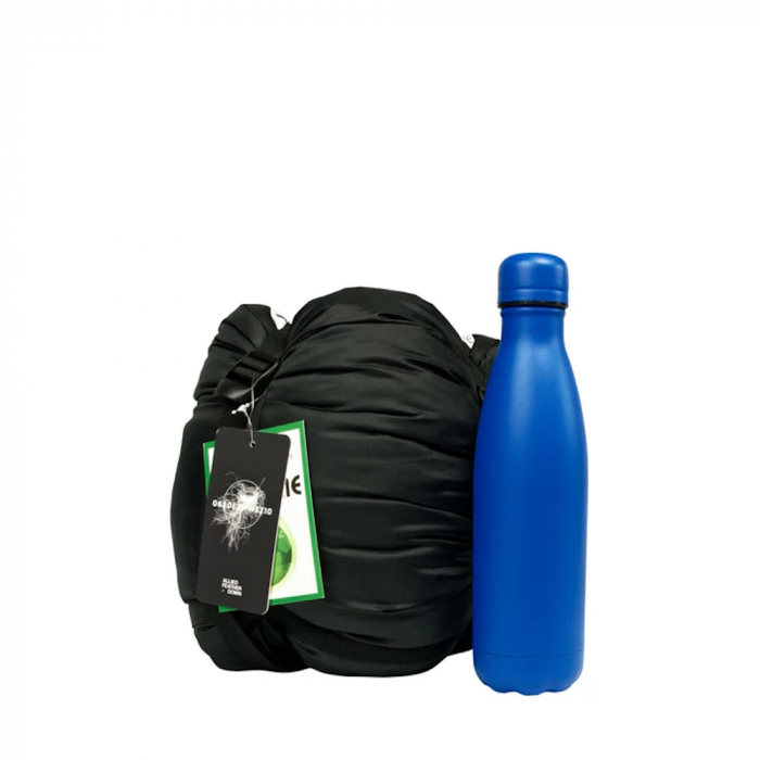 Sac de dormit cu puf Freetime Micropak 1500D (-9/-16/-37°C), albastru, 1500g, 215x85cm, impachetat 38x21cm [5]