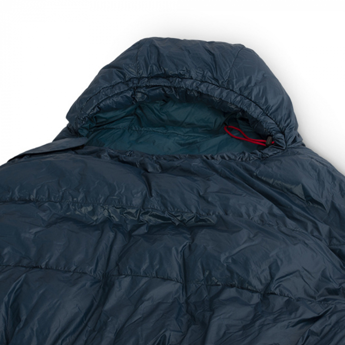 Sac de dormit de vara cu puf de rata, Pinguin Lava 350 (+2/-4/-20°C), 816g, latime 85/55cm, impachetat Ø18x30/27cm [2]
