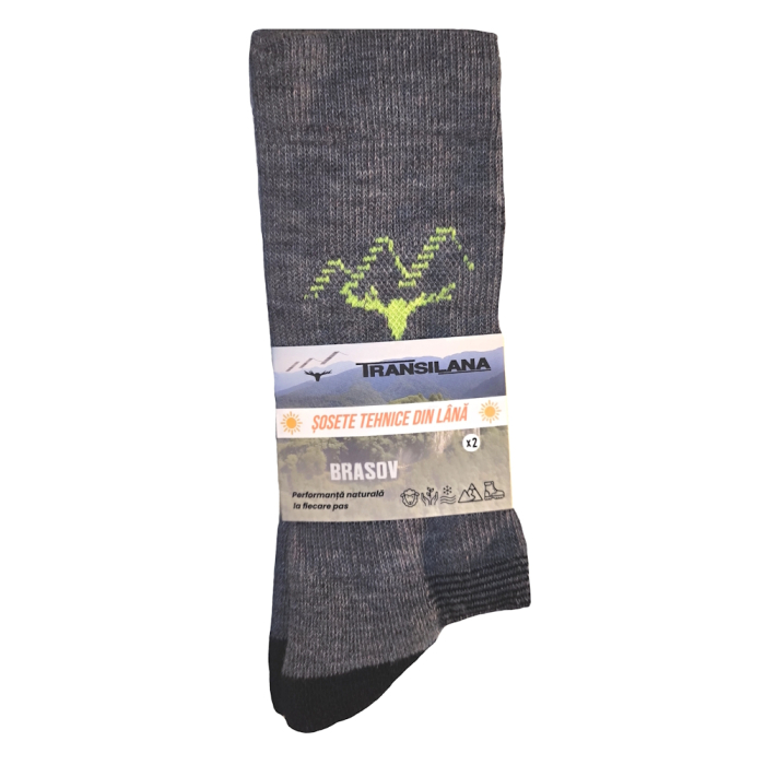 Set 2 perechi de sosete iarna cu lana merino 40% Transilana TRS001 [5]