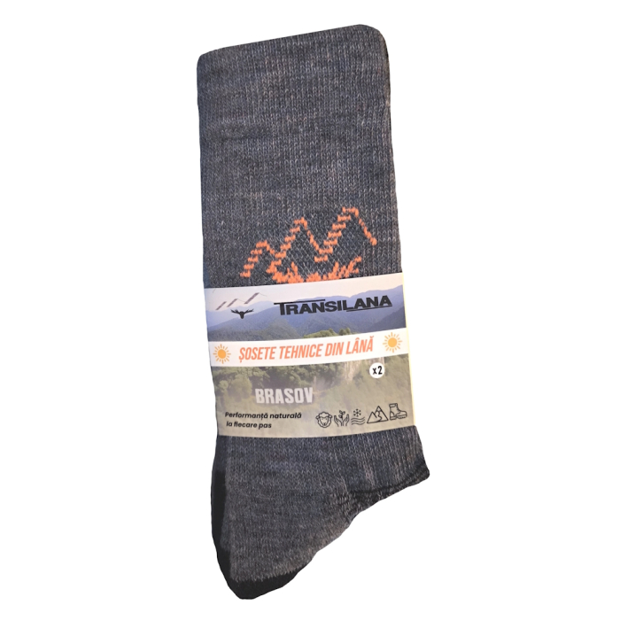 Set 2 perechi de sosete iarna cu lana merino 40% Transilana TRS001 [3]