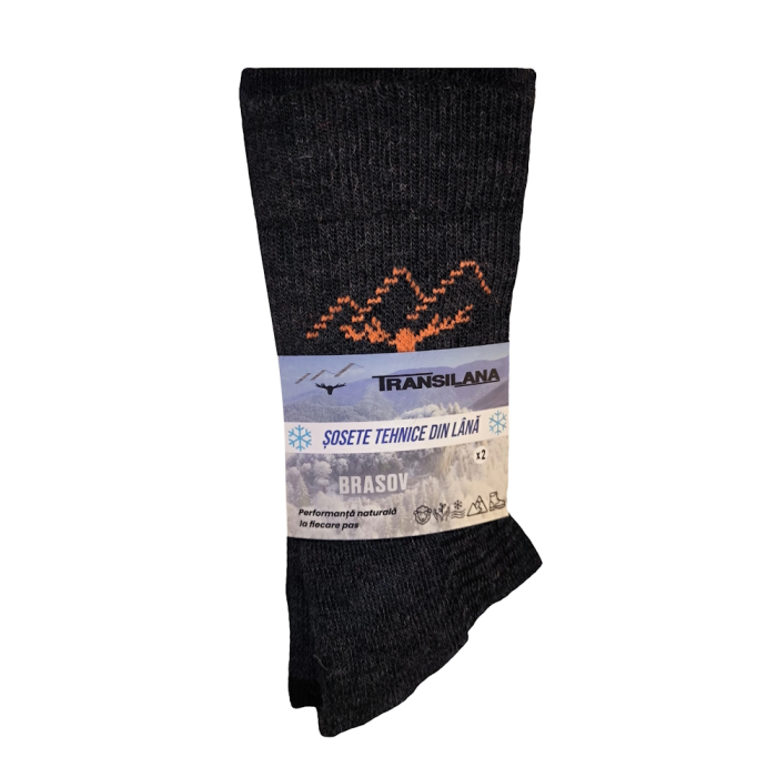 Set 2 perechi de sosete iarna cu lana merino 40% Transilana TRS002 [7]
