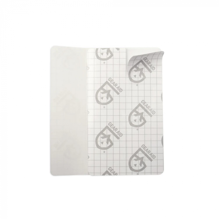 Set banda adeziva Gear Aid Flex Patches Tenacious Tape TPU 10800 12.7x7.6cm, transparent, 2 bucati pt gonflabile, vynil etc. [2]