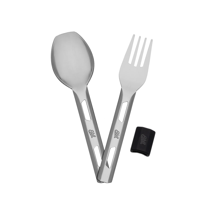 Termos pentru mancare solida si supa cu set tacam Esbit  FJ750-BK-2SL-S, negru, inox, 750ml [5]
