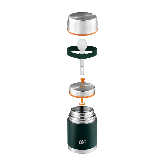 Termos pentru mancare solida si supa cu set tacam Esbit  FJ500-FGN-2SL-S, verde, inox, 500ml [3]