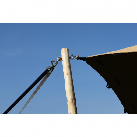 Cort stretch de evenimente tip safari African 6 m x 10 m, max  120 persoane, fabricat in EU [27]