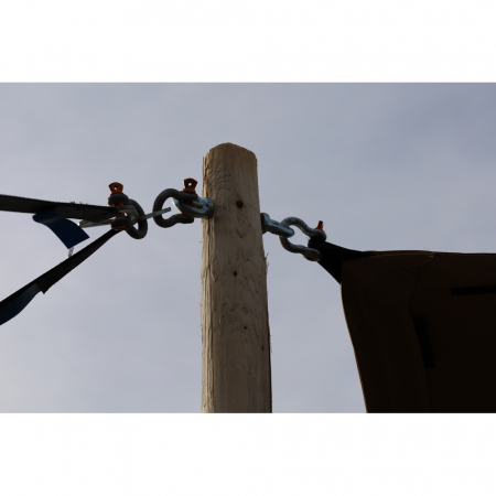 Cort stretch de evenimente tip safari African 7.5 m x 10 m, max  150 persoane, fabricat in EU [26]