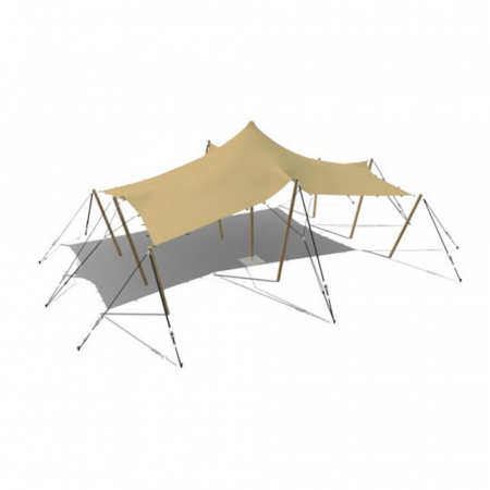 Cort safari - Cort de evenimente tip safari African Eurostretch 4,5m x 7,5m pentru max 65 persoane