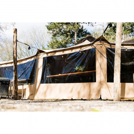 Cort stretch de evenimente tip safari African 6 m x 10 m, max  120 persoane, fabricat in EU [24]