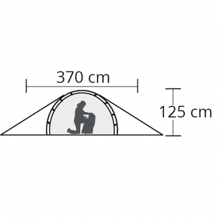 Cort Origin Outdoors Snugly 3, 3 persoane, 210x180cm, 2.8 kg [2]