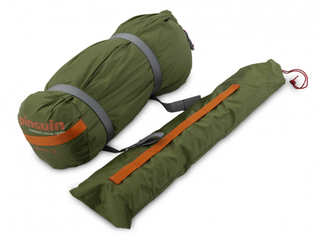 Cort Pinguin Aero 3 DAC, 3 persoane, verde [6]