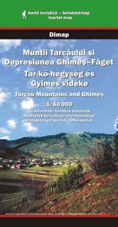 Harti turistice - Harta Dimap Muntii Tarcaului si depresiunea Ghimes Faget